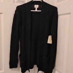 St. John's Bay Size S Cable Knit Cardigan NWT